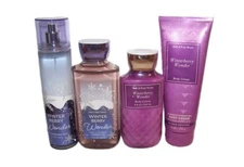 Bath & Body Works Winterberry Wonder 4 Piece Set - Lotion, Gel, Mist & Cream