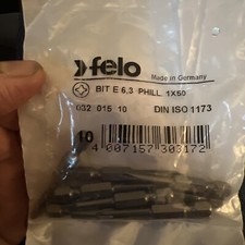 Phillips Bit  1 x 50 mm Pack of 10 Felo Bit E...