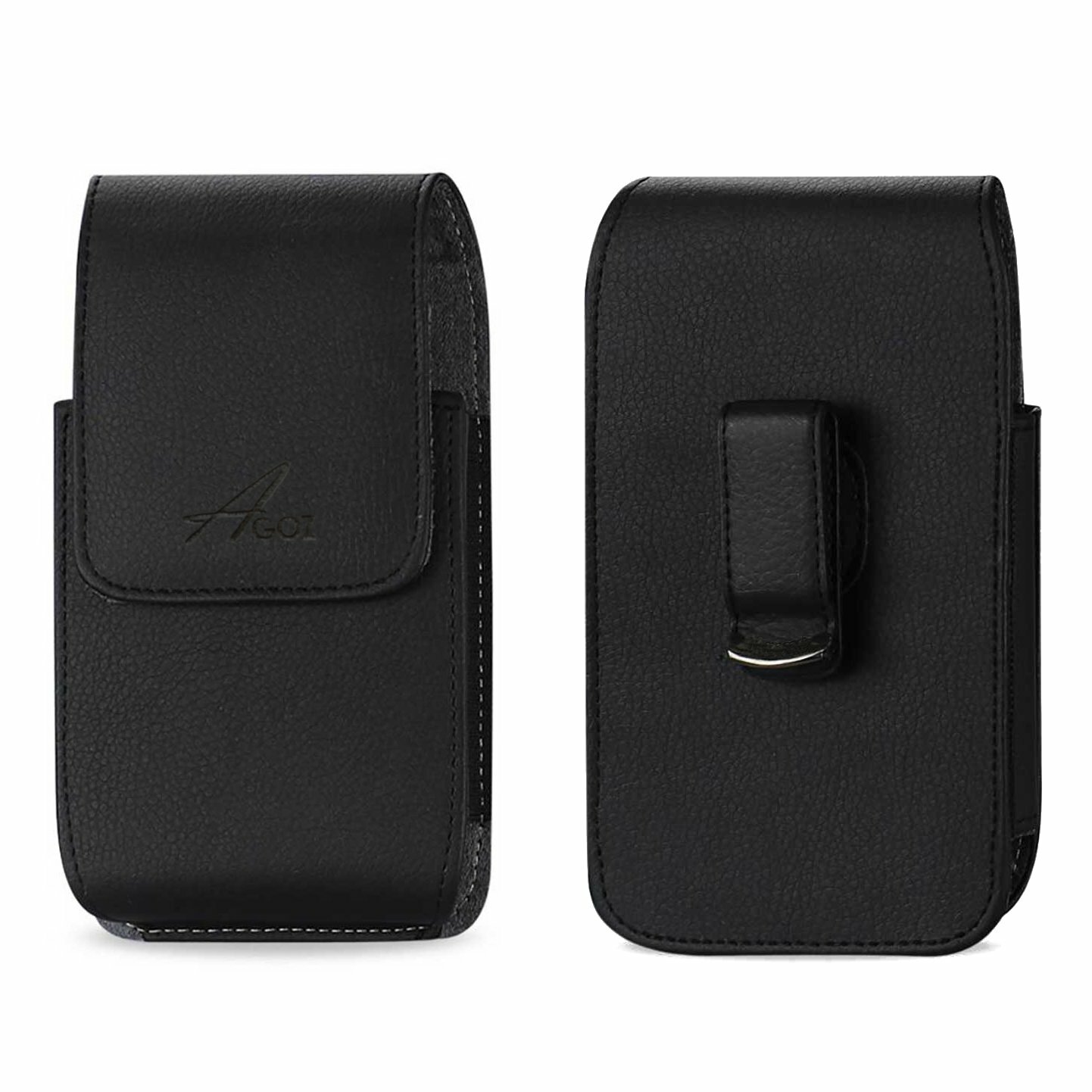 AGOZ Vertical Leather Swivel Belt Clip Case Pouch Holster for Sonim Cell Phones