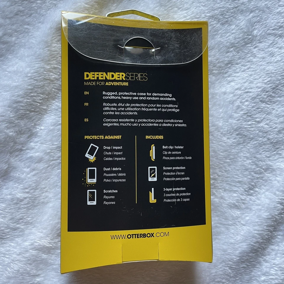 Funda con clip para cinturón OtterBox Defender Series negra para iPhone 5 negra NUEVA Foto 2 de 3