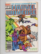 The Official Handbook of the Marvel Universe Deluxe Edition Volume 1 Book #5 F+ 