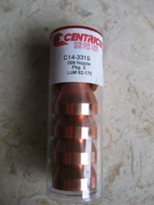 Lot of 5 CENTRICUT C14-331S .098 Plasma Cutter Air Nozzle for Whitney OW250