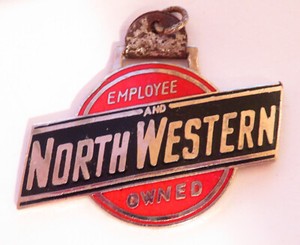 North Western Fob Vintage Railroadiana Train