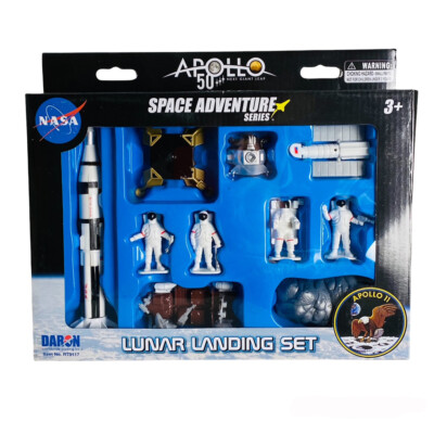 NASA Apollo 11 50th Anniversary Moon Lunar Landing 9pc. Playset Daron ...