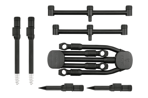 Fox Black Label QR 3 rod Compact Complete Pod Carp Fishing Rod Pod NEW CRP045