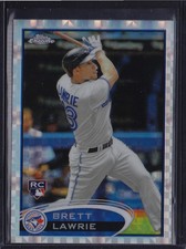 2012 TOPPS CHROME XFRACTOR REFRACTOR RC BRETT LAWRIE #173 BLUE JAYS A'S SOX
