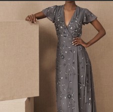 New BHLDN Plymouth Beaded Dress In Gray