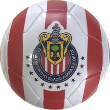 Chivas de Guadalajara Soccer Ball-Away (Silver, 5) [Sports]