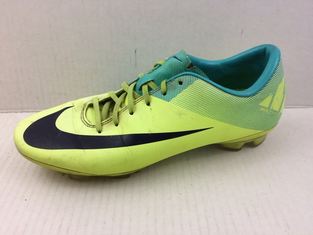 Nike Mercurial Vapor VII Girls 5 Youth Soccer Cleats Neon Green Aqua Black Shoes | eBay