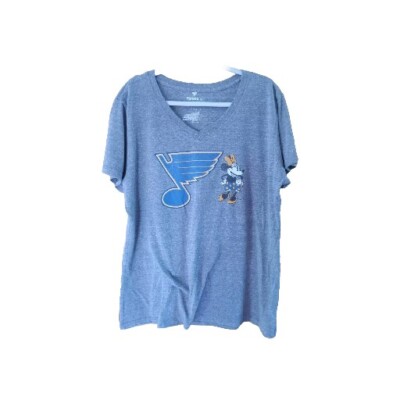Fanatics Womens Sz 2xl NHL Flyers Mini Mouse Short Sleeve V Neck Shirt Faded