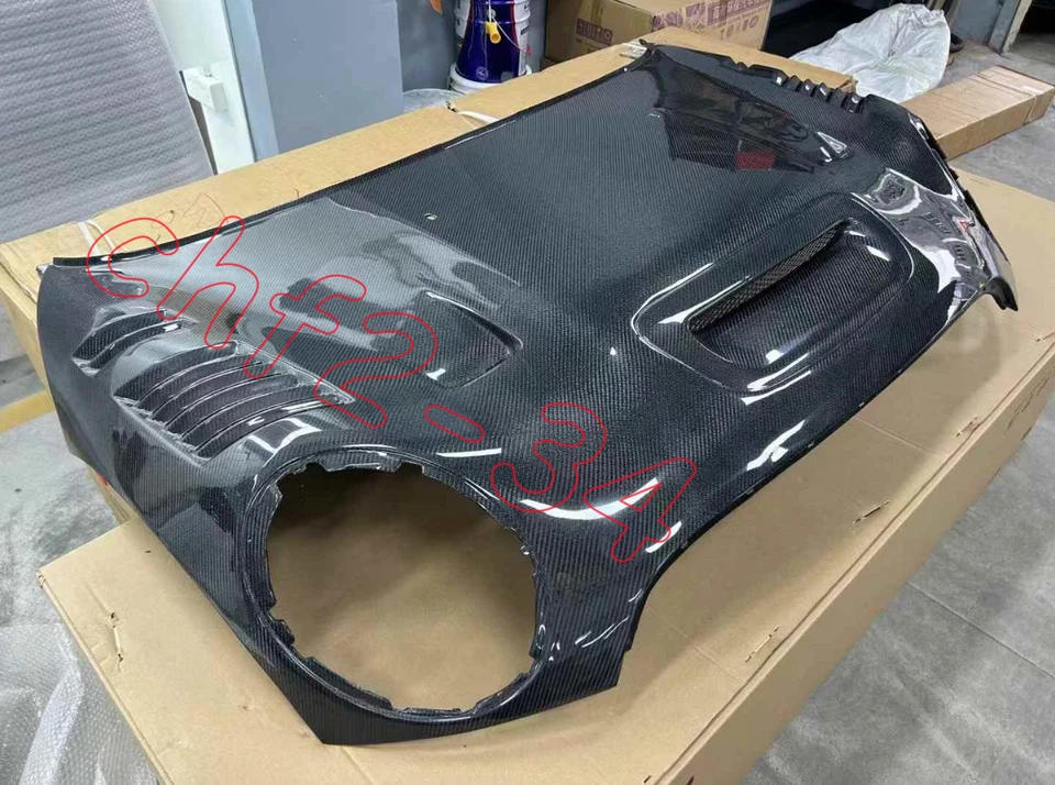 For MINI Cooper R55 R56 R57 R58 R60 JCW Carbon AG style Front Hood Vented Bonnet - Image 4 of 4