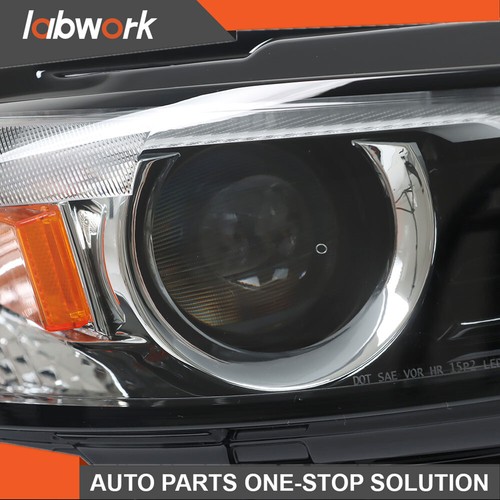 Labwork Headlights For 2019-2021 Mazda 3 LED Clear Black W/o AFS Right+Left Side - Picture 6 of 14