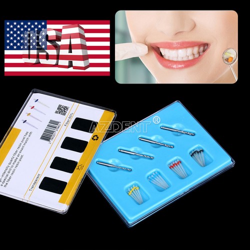 10 Piquets Dentaires En Fibre De Quartz & 1 Fraise 1.4mm - Kit Pour Ancrage Résine