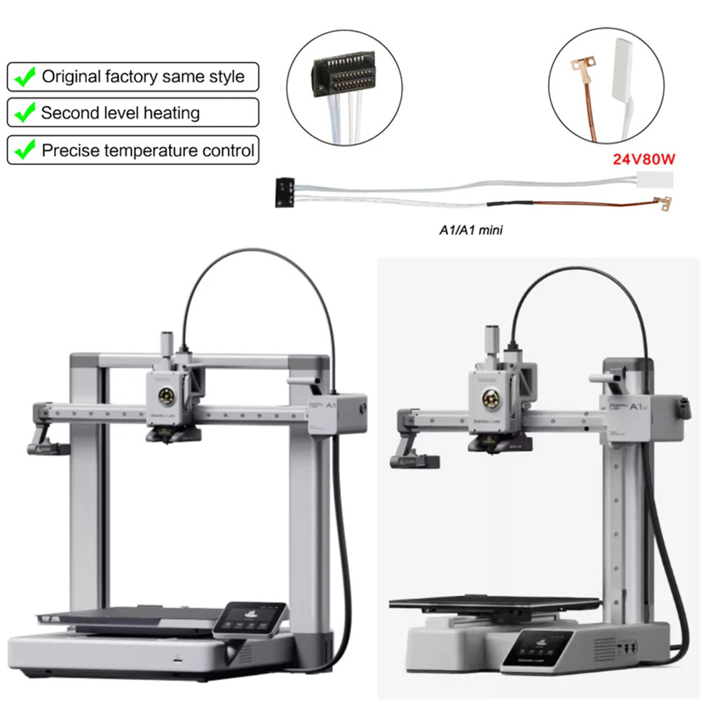 For Bambu Lab A1 A1 Mini Hotend Nozzle Mount Heating Assembly 3D