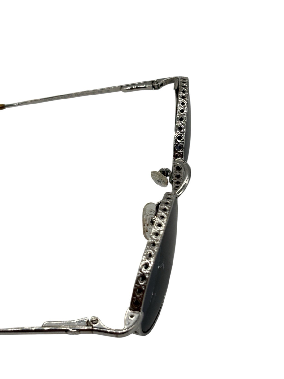 VTG Christian Dior Edith Sunglasses Shiny Silver Rare Vintage NOS 80s W/case thumbnail 7