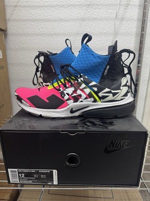 US MENS 12 - Nike Acronym x Air Presto Mid Racer Pink