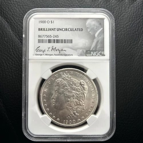 1900-O $1 Morgan Silver Dollar - NGC Brilliant Uncirculated