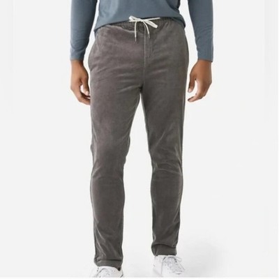 Pantalon large et droit en velours côtelé avec codron de serrage pour homme