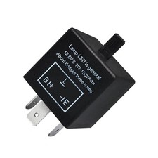Car CF-13 LED Flasher Relay, 12V 3 Pin Adjustable Vehicle Light Signal Relay,