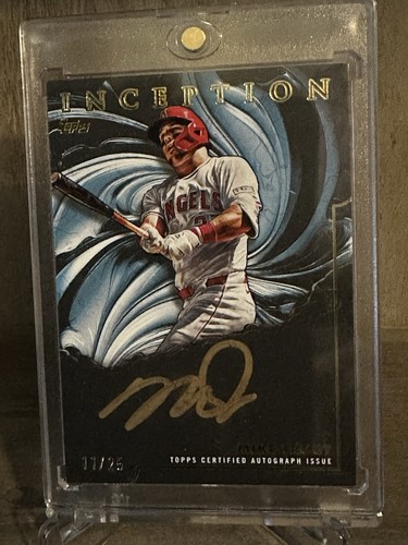 2025 Topps Inception Mike Trout Auto /25 Gold Ink