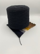 SUPERGEELONG Italy Luxury Yarn 100 Virgin wool 1012g Cone Yarn Black New