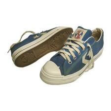 Original Vintage Deadstock 1970s Aba Made In USA Low Top Navy Blue Converse 4.5