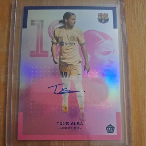 TOPPS FC BARCELONA Official Team Set 2022/23 AUTO SIGNATURES TXUS ALBA rc 17/99
