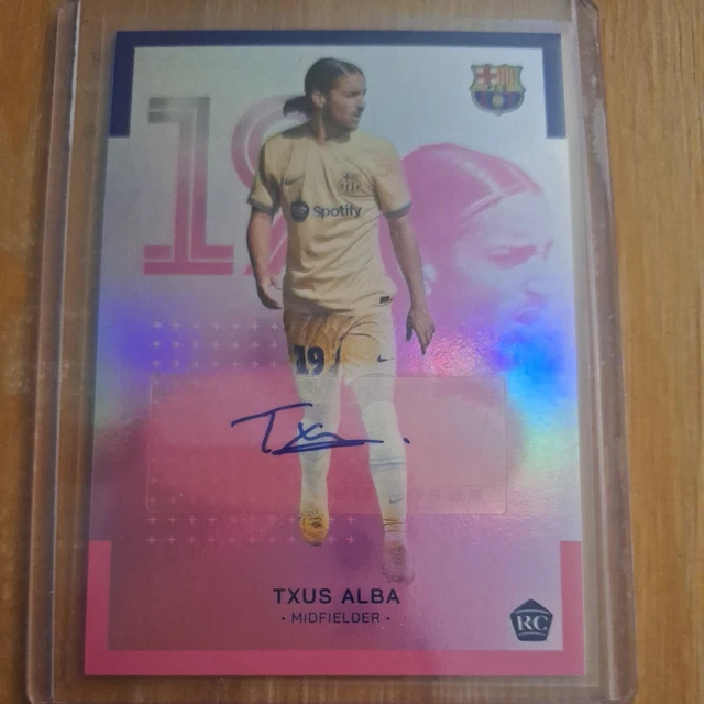 TOPPS FC BARCELONA Official Team Set 2022/23 AUTO SIGNATURES TXUS ALBA rc 17/99