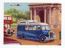 Aviation Card Granose Air Travel 1957. BOAC buses at Wellington Arch London