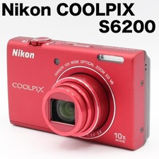 Nikon COOLPIX S6200 fotocamera digitale compatta rossa testata ottime condizioni