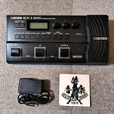 BOSS GT-1 Guitar Multi Effects Processor Pedal Multi Effecter w/AC Adapter