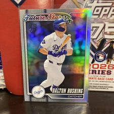 Dalton Rushing 2026 Topps Series 1 Baseball Rainbow Foil #103 Dodgers 75th