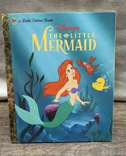 Vintage A Little Golden Book: The Little Mermaid  Ariel, 1997, FREE SHIPPING