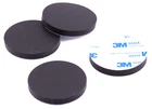 2" Diameter x 1/8" Silicone Rubber Pads for Equipment Bases & Racks 3M Backing
