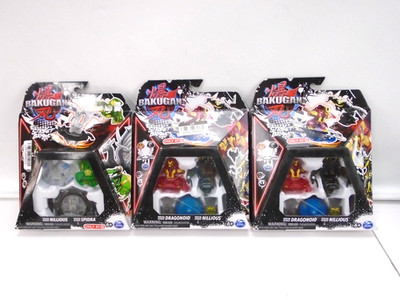 Bakugan Street Brawl Special Attack Lot x3 Dragonoid & Nillious & Spidra