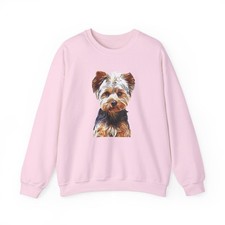 Sudadera Yorkie Love Unisex Cuello Redondo