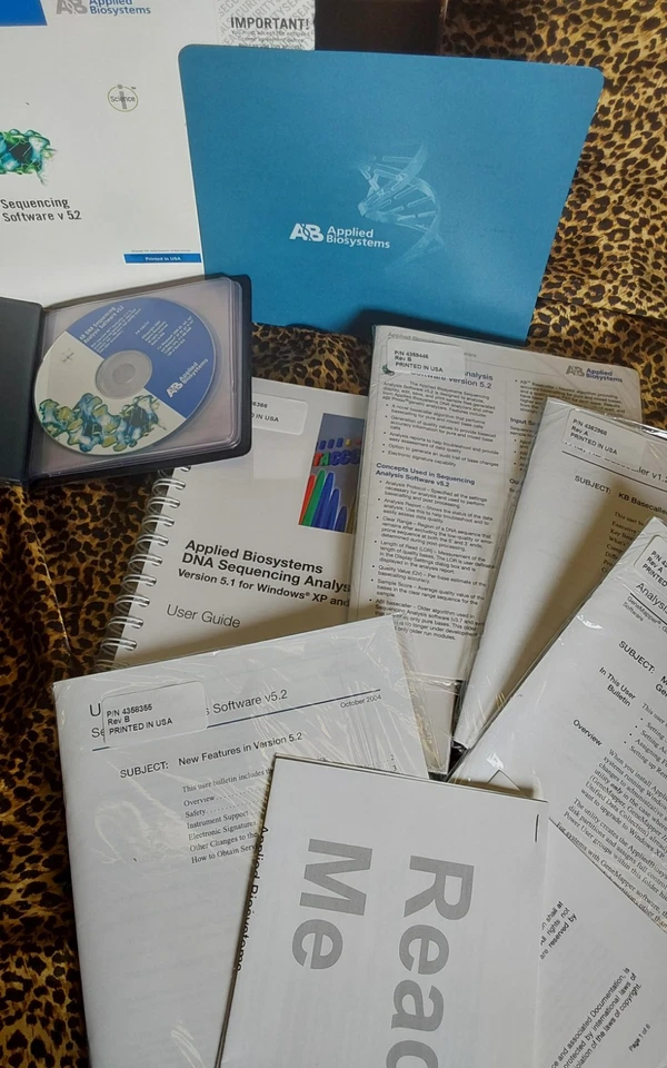 Software de análisis de secuenciación de ADN Applied Biosystems 4362978 v5.2 CD Foto 2 de 4