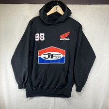Honda Hoodie Sweatshirt Black-M JT Racing Motorcycle Factory Adult Small