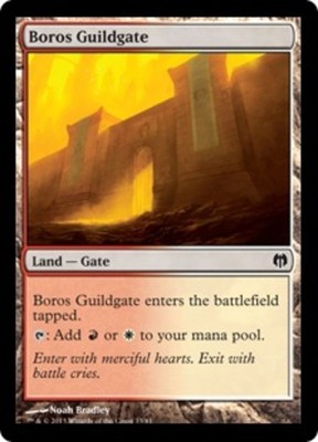 Boros Guildgate Light Play, English Magic the Gathering MTG Duel Decks: Heroes v