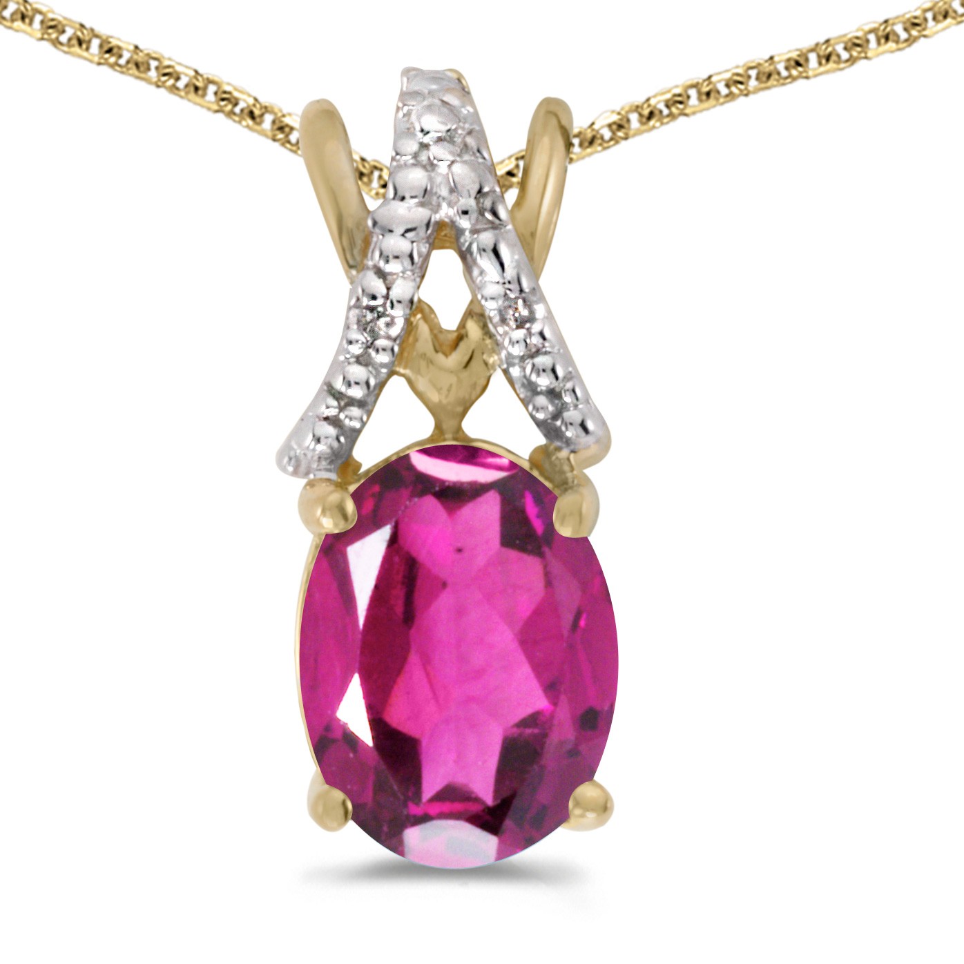Овальный розовый топаз LXR 14k Gelbgold с бриллиантовым кольцом 133 карата 155390₽