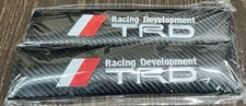 TRD Seatbelt Covers Embroidery Carbon Fiber - One Pairs