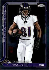 2025 Topps Chrome Football NFL Devontez Walker Baltimore Ravens #26