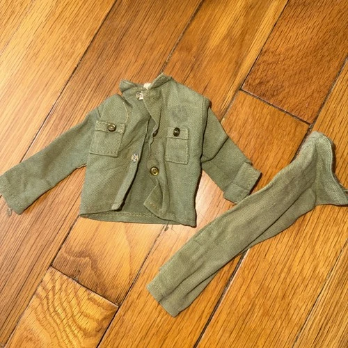 Vintage 1970s GI Joe Uniform Outfit Green Shirt Pants Hasbro