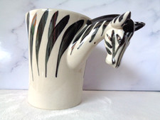 Tasse Kaffeebecher Kaffeepott Teepott Geschenkidee Zebra Handgemalt Keramik Neu