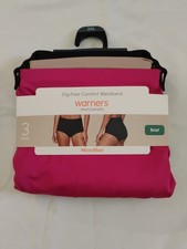 A16 3 Pack of Warners Microfiber Briefs Size 3XL Panties Underwear NWT