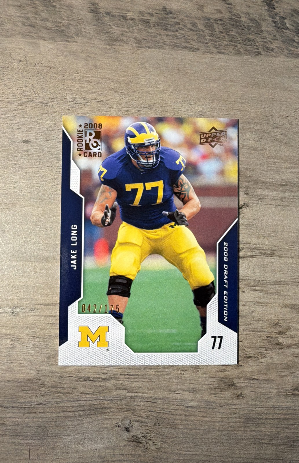 Jake Long Upper Deck Draft Edition #45 Bronze