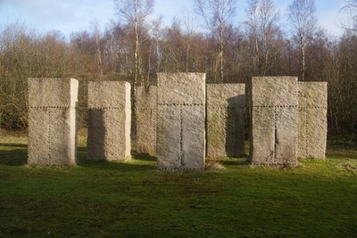 Photo A2 Untitled Stones Kearsley/SD7505 An exhibit on the Irwell Sculp c2012