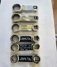 Snap-on Fres Sae Box-end Wrench Set 7pc 38-34 Steel Chrome Finish