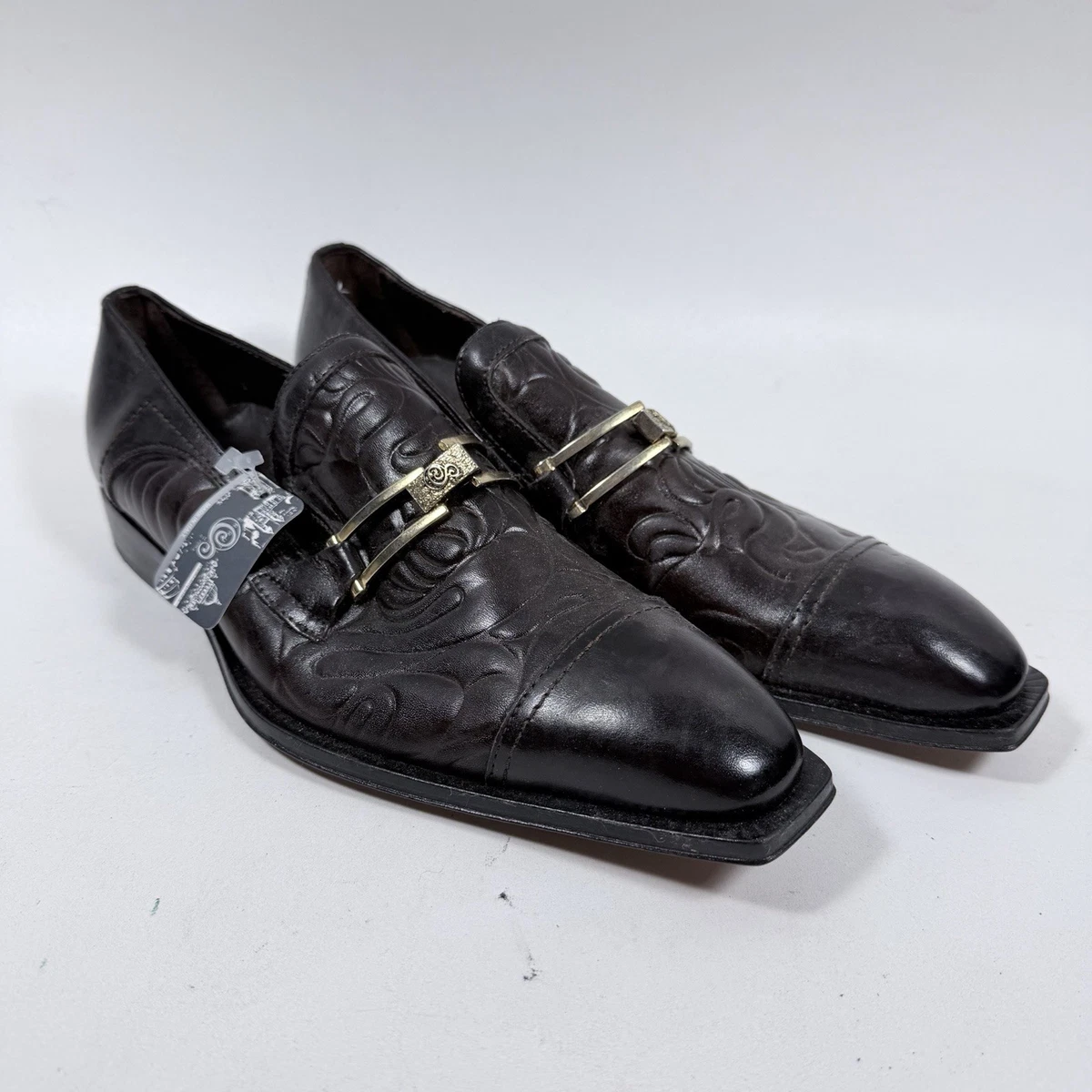 Jimmy Choo Men\'s Sloane Brocade purple black paisley slip on loafers size 46 Jimmy Choo Sloane glitter velvet slippers - Men|SLOANECVTUNIFORM main image 2