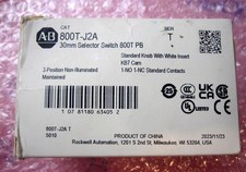 AB  800T-J2A -30mm Selector Switch 800T PB NEW 3-Position Ser T